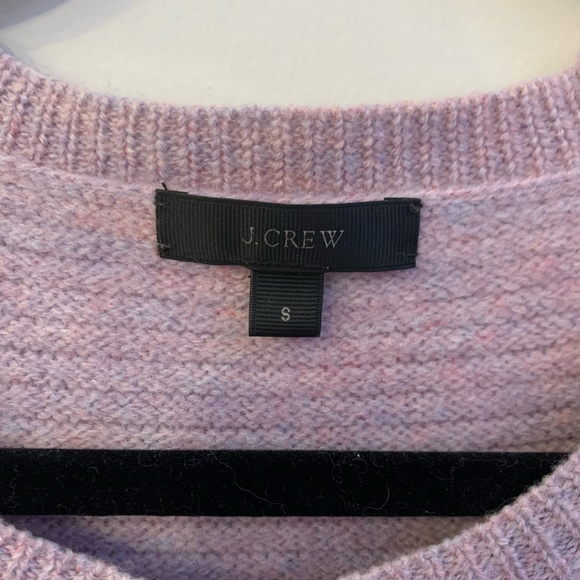 J. Crew 100% Wool Zip Sweater Size S Lilac - Picture 9 of 10